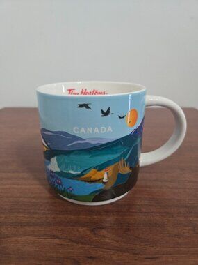 Tim Hortons 2024 Canada Mug 60th Anniversary Travel Collection Coffee Mug